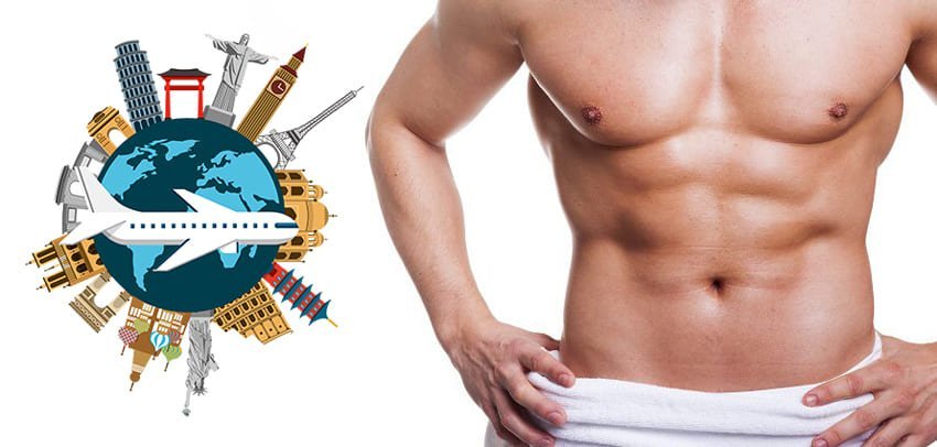 imagem de uma incisão abdominal com lipoaspiração HD